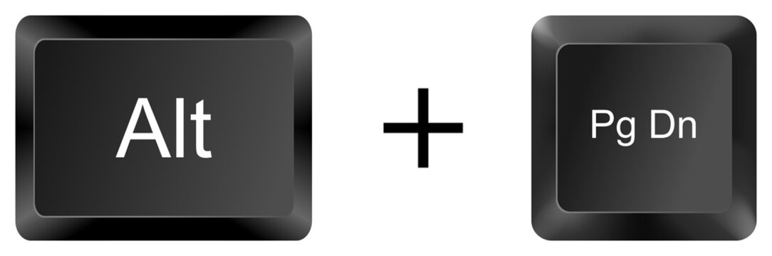 A close-up view of computer keyboard keys on a dark background - Powered by Adobe