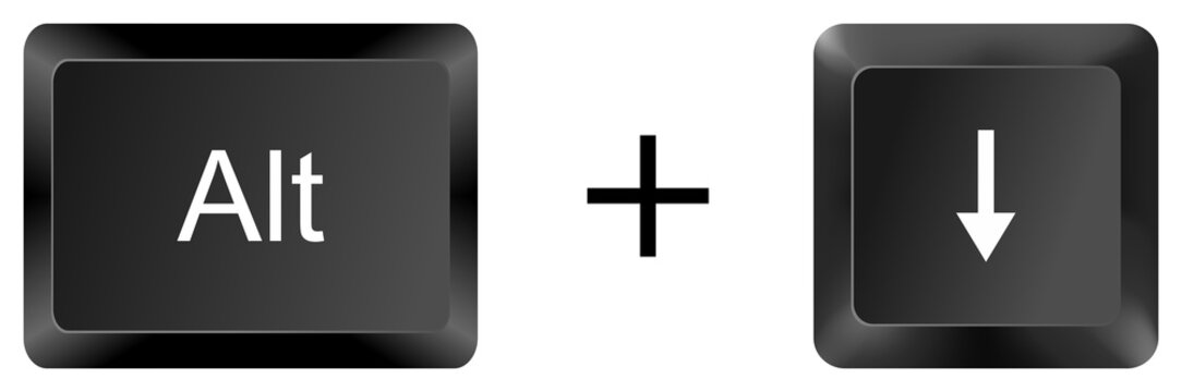 A close-up view of computer keyboard keys on a dark background - Powered by Adobe