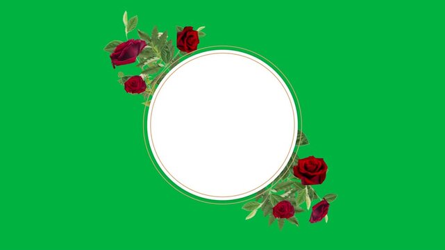 Floral Frame with copy space