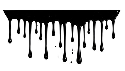 Transparent, curving liquid trails drip against a black background, resembling glistening tears