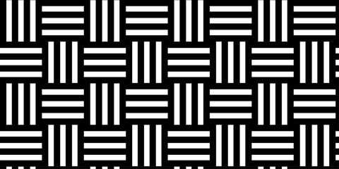 Minimal line Seamless geometric pattern with shapes. Decoration and maze ornament square wall tile.