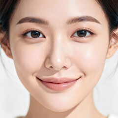 close up portrait of young woman