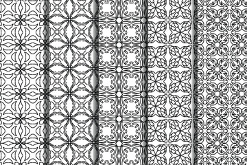 Decorative abstract ethnic ornament in square composition.