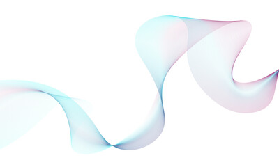 Vibrant digital wave: a dynamic abstract flow of gradient colors on a transparent background