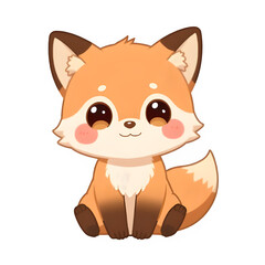 Fototapeta premium cute fox vector illustration