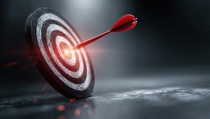 integration goal 2026 A dart hitting the center of a target, symbolizing precision and achievement.