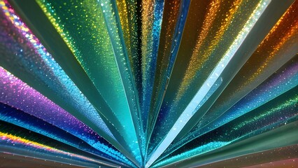 Shimmering Rays of Multi-Colored Stardust in Linear Motion