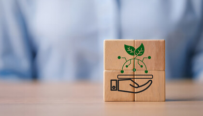 BIOTECH, Biotechnology concept. Technology based on biology to develop technologies and products. Providing innovative solutions to global health, environmental and agricultural challenges