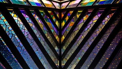 A Fan-Like Arrangement of Vibrant Cosmic Textures and Sparkles