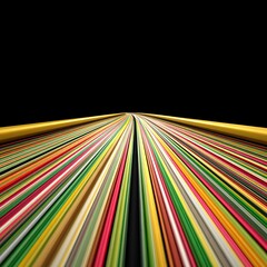 Colorful Lines in Motion, Abstract Art, Digital Space, Technology Innovations