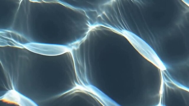 Abstract glass refraction patterns bending light, crystal clear reflections, minimal color tones, slow loop animation, premium background visual.