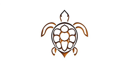 Vector illustration of an abstract orange crab animal icon with black tribal tattoo silhouette and cartoon sea nature design elements