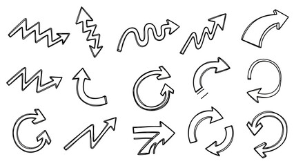 Modern Minimalist Arrow and Navigation Icon Set