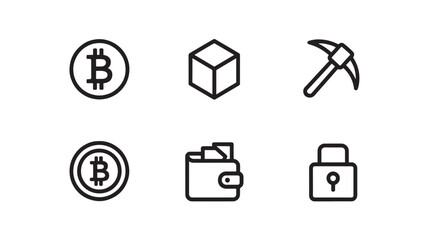 Bitcoin Cryptocurrency Icons