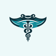 Stingray Caduceus Logo