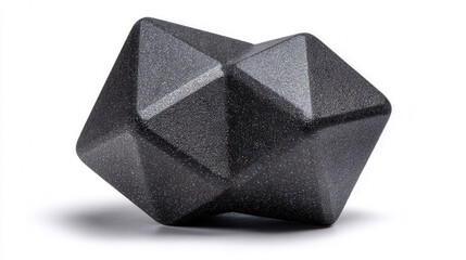 Abstract modular impact-protection pad with faceted geometry in a futuristic training equipment style 