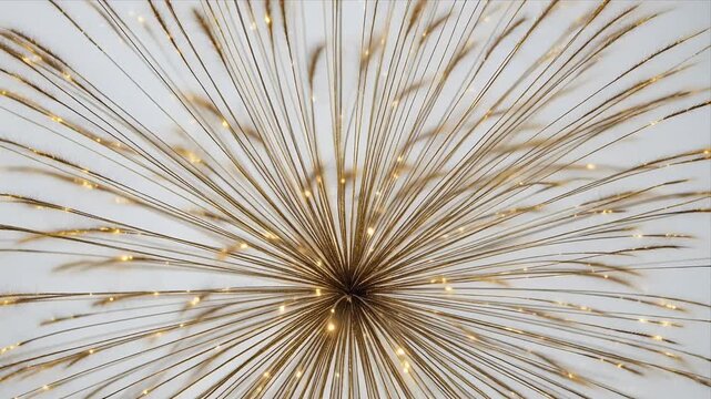 Golden Dandelion Bursting with Light and Energy.