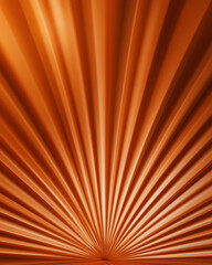 Obraz premium Terracotta Instagram story with a central sunburst design and gradient rays. Two photo placeholders are on the bottom, with text space at the top