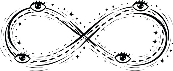 Infinite Cosmic Eyes Awareness Infinity Symbol