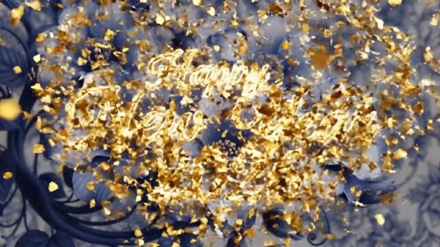 Elegant blue and white floral pattern with intricate vines and blossoming flowers, a classic decorative design