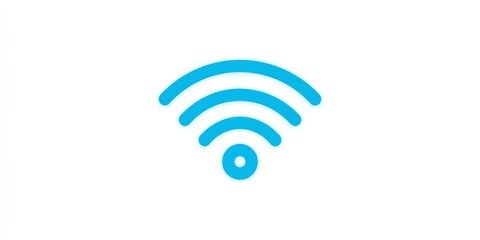 Wi fi signal icon representing wireless internet connection