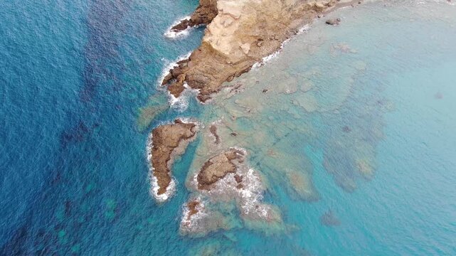 Aerial view of Prasonisi beach