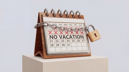 No vacation policy workplace issue employee burnout stress overwork problem requiring time off rest recuperation work life balance improvement organizational culture change labor rights advocacy