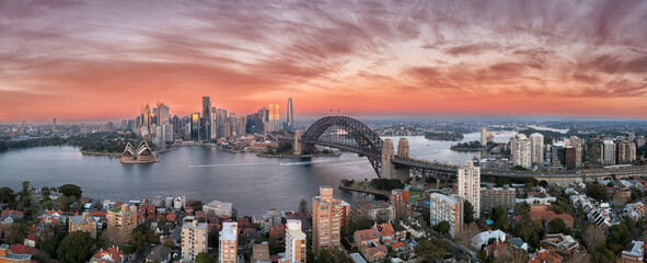 D Sydney Kirribilli sunrise pan