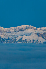 Hochlantsch Sonnenuntergang - Teichalm - Naturpark Almenland - Oststeiermark - Morgenrot - Nebelmeer - Hochnebel - Winter - Hochschwab