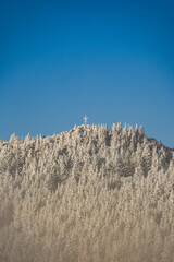 Hochlantsch Sonnenuntergang - Teichalm - Naturpark Almenland - Oststeiermark - Morgenrot - Nebelmeer - Hochnebel - Winter