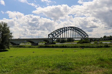 Steel Old IJsselbrug Bridge Over