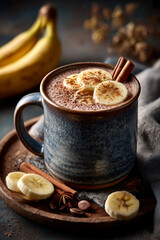 Creamy Chocolate Banana Bliss mocktail