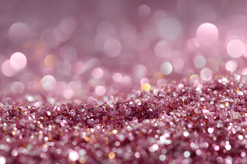 Abstract blur pink glitter sparkle defocused bokeh light background