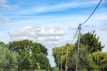 Hamlet called Donderdam between Moerkapelle and Waddinxveen