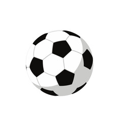 Fototapeta premium Black and white soccer ball in motion