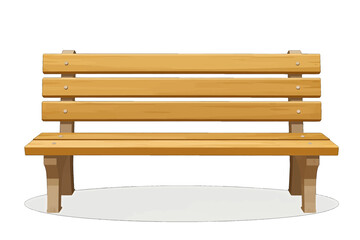 Wooden Park Bench With Metal Bolts