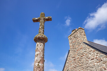 Parish close church of Bodilis, finistere, brittany, france