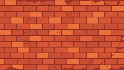 Abstract illustration of a weathered brick wall texture, perfect for background design elements