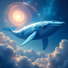 Buckelwale auf Moorea beckground