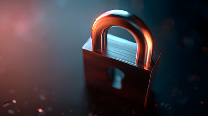 Close-up view of secure lockdown action in a futuristic digital environment showcase