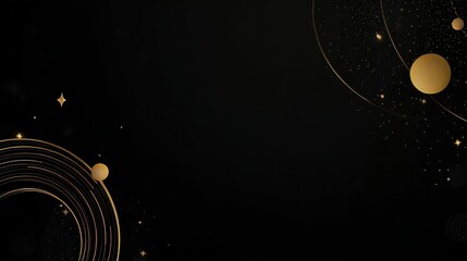 Black backdrop with elegant golden Japanese motifs, perfect for wedding invitations, restaurant menus, or traditional art displays.