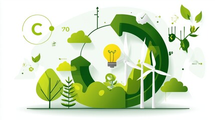 A glowing green blueprint symbolizing a revolutionary plan for corporate carbon reduction.