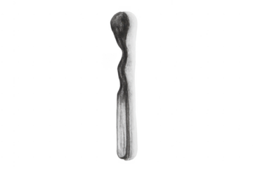 Burnt matchstick representing fragile ending and used up concept