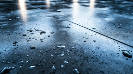 Smooth concrete surface with slight speckles, cool gray, and polished subtlety