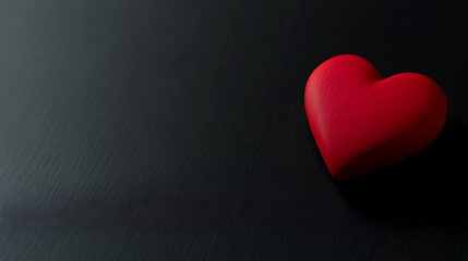 A solitary, heart-shaped figure radiates love against a stark, dark backdrop. A symbol of affection, it stands in silent beauty, offering warmth and connection.