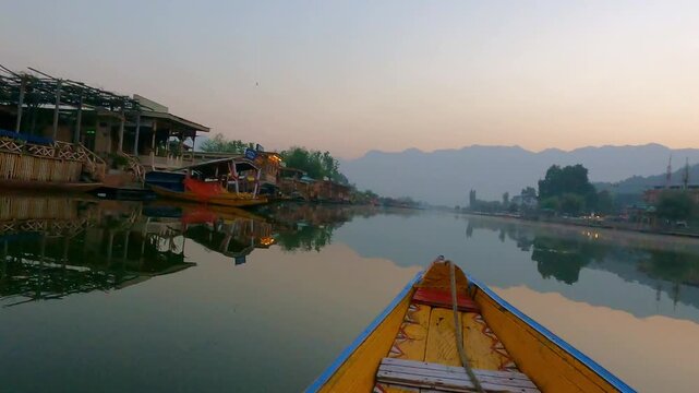 Shikara Boat Ride Through Dal Lake and Village Life in Kashmir