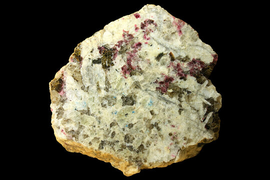 Crystalline Rock with Purple Eudialyte Crystals from Antsiranana in Madagascar
