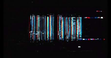 Abstract long exposure photograph showcasing vibrant blue and red light trails against a completely dark background - Powered by Adobe