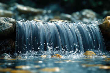 Fine Droplets Suspended in Nature&rsquo;s Thunderous Roar