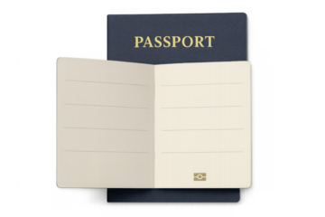 Passport with blank pages for future travel and immigration
